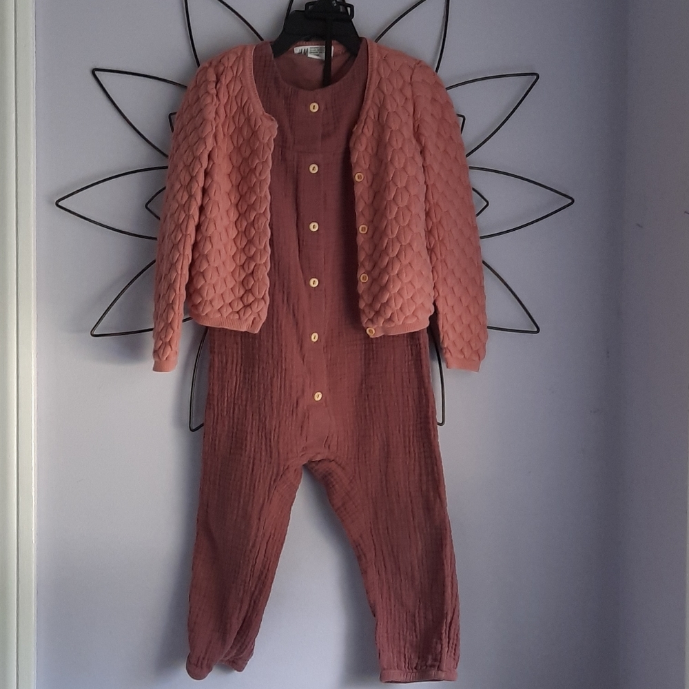 Girls 2-3Y H&M Jumper Red